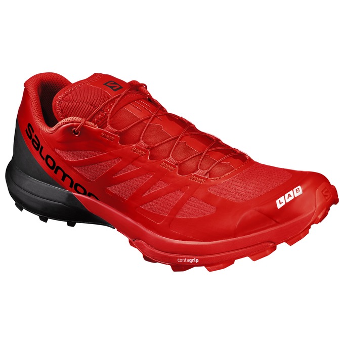 Salomon Singapore Mens Trail Running Shoes - S/LAB SENSE 6 SG Red/Black | 42683-SNMI